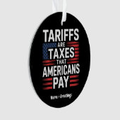 Tarieven zijn belastingen die Amerikanen betalen v Ornament (voorkant)
