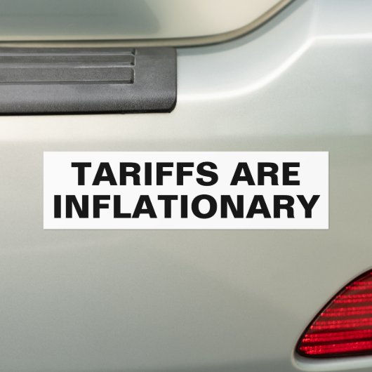 Tarieven zijn inflatoire Bumperstickers (Op auto)