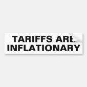 Tarieven zijn inflatoire Bumperstickers (Voorkant)