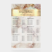 Tarif Aquarelle et Gold Foil (Recto)