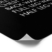 Tarif du service Menu Affiche imprimée sur mesure (Coin)