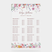 Tarif Fleur sauvage frais (Recto)