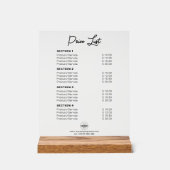 Tarif personnalisé ou prix de service moderne (Recto)