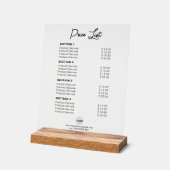 Tarif personnalisé ou prix de service moderne (Angle)