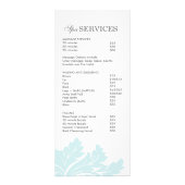 Tarif Salon et Spa et carte en rack (Dos)