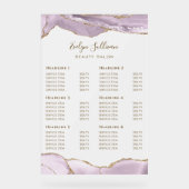 Tarifs d'Agate Dusty Lilac (Recto)