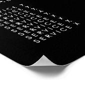 Tarifs des prestations Menu Affiche imprimée sur m (Coin)