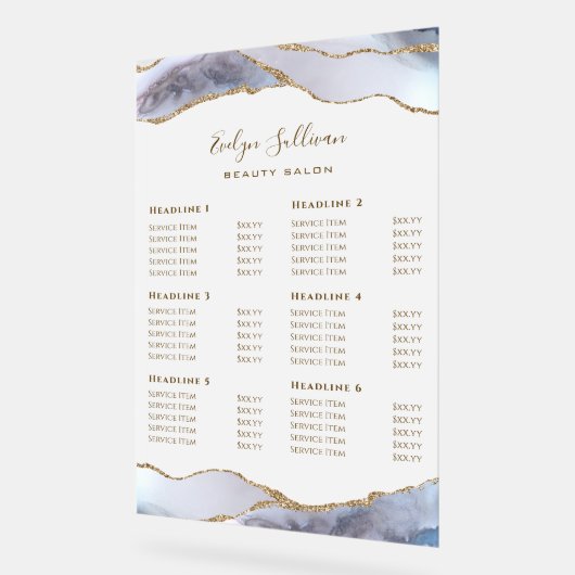 Tarifs Gris Bleu (Angle)