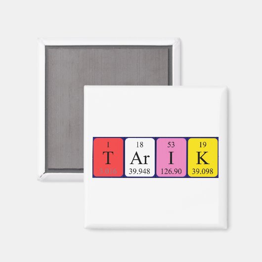 Tarik periodieke table name magnet magneet (Voorkant / Achterkant)