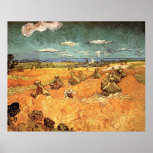 Tarikorens met maaier door Vincent van Gogh Poster