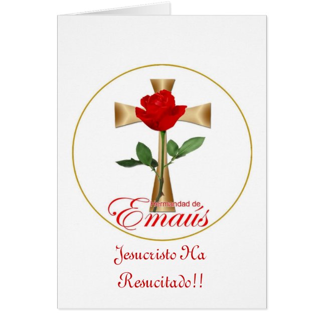 Tarjeta con Logo Emaus Hombres (Voorkant)