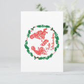 Tarjeta con sobre de la corona navideña (Staand voorkant)