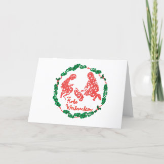 Tarjeta corona alemán feestdagen kaart