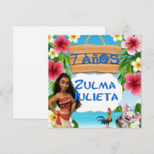 Tarjeta cumpleaños Mohana Feestdagenkaart (Voorkant / Achterkant)