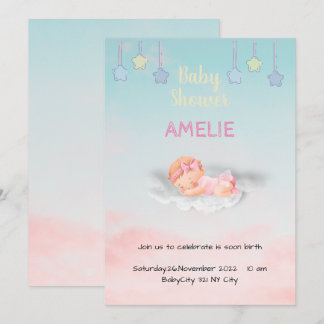 Tarjeta De Agradecimiento Baby Shower Bedankkaart