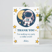 Tarjeta De Agradecimiento Cumpleaños Astronauta Bedankkaart (Staand voorkant)