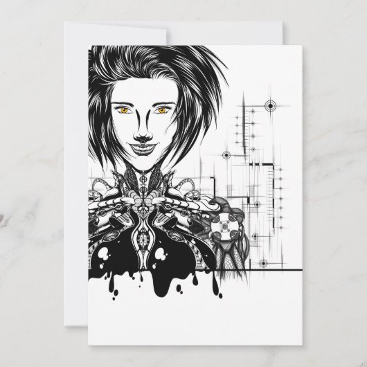 Tarjeta de agradecimiento plana bedankkaart (Voorkant)