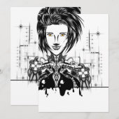 Tarjeta de agradecimiento plana bedankkaart (Voorkant / Achterkant)