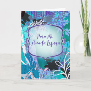 Tarjeta de amor y aniversario en español kaart