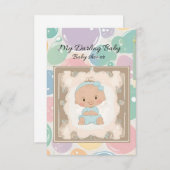 tarjeta de baby shower kaart (Voorkant / Achterkant)