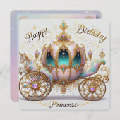 Tarjeta de Cumpleaños Princess (Voorkant / Achterkant)