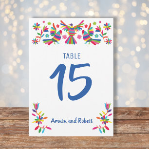 Tarjeta de Mesa para boda, otomi tarjeta de mesa Aankondiging