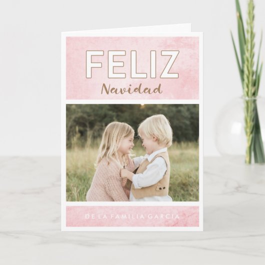 Tarjeta de Navidad de Roos Feestdagen Kaart (Voorkant)