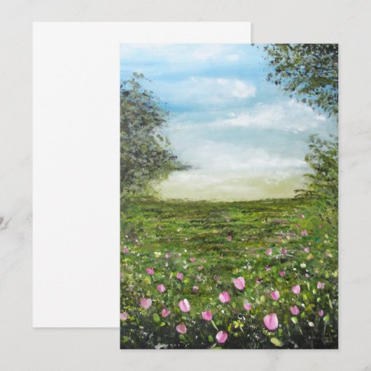 Tarjeta de paisaje  kaart (Voorkant / Achterkant)