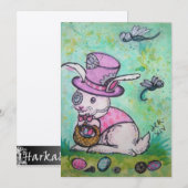 Tarjeta de Pascua Wonderland Bunny (Voorkant / Achterkant)