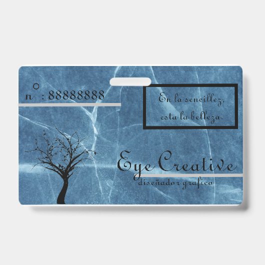 Tarjeta de presentacion [Oogcreatief] Badge (Voorkant)