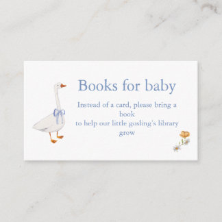Tarjeta De Recepción baby gosling books for baby Informatiekaartje