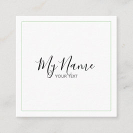 Tarjeta de visita cuadrado vierkante visitekaartje