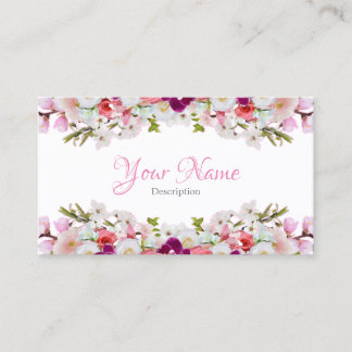 Tarjeta de visita - Floral Visitekaartje