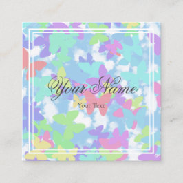Tarjeta de Visita - Mariposas Vierkante Visitekaartje