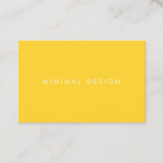 Tarjeta de visita Minimal Yellow Business Card Visitekaartje