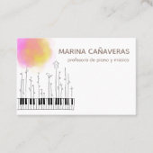 Tarjeta de visita música visitekaartje (Voorkant)