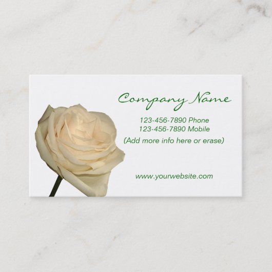 Tarjeta de Visitas - Floral Visitekaartje (Voorkant)