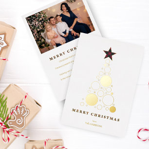 Tarjeta Festiva Con Relieve Metalizado Modern Folie Feestdagenkaart