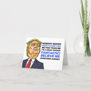 Tarjeta Funny Fathers Day Card - Donald Trump Card Bedankkaart