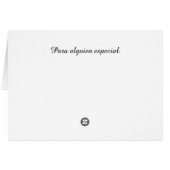 Tarjeta hermosa para dedicar (Dos Horizontal)