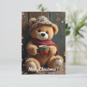 Tarjeta Navideña Teddy #2 Bedankkaart (Staand voorkant)