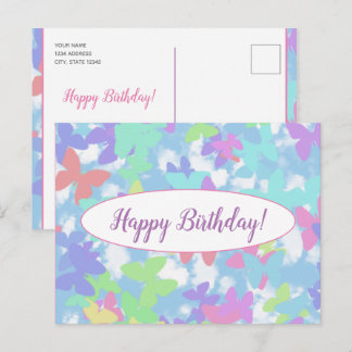 Tarjeta-post - Happy Birthday! -Personaliseer Briefkaart