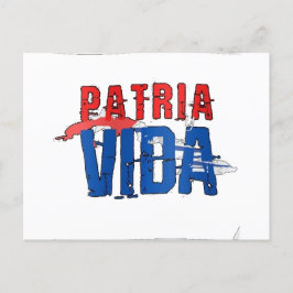 Tarjeta postal Patria y vida Briefkaart
