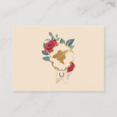 Tarjeta RSVP Bourgogne Red Charra Invitation (Dos)