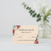 Tarjeta RSVP Bourgogne Red Charra Invitation (Debout devant)