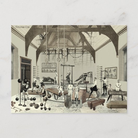 Tarjeta Victorian Gym Briefkaart (Voorkant)