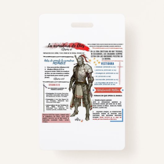 TARJETAS DE IDENTIFICACION PERSONAL BADGE (Voorkant)