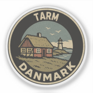 Tarm, Denemarken Danmark Sticker