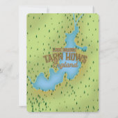 Tarn Hows, district des lacs, carte de voyage. (Dos)