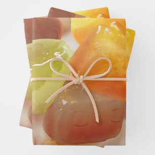 Taro Bal Dessert Illustratie Inpakpapier Vel